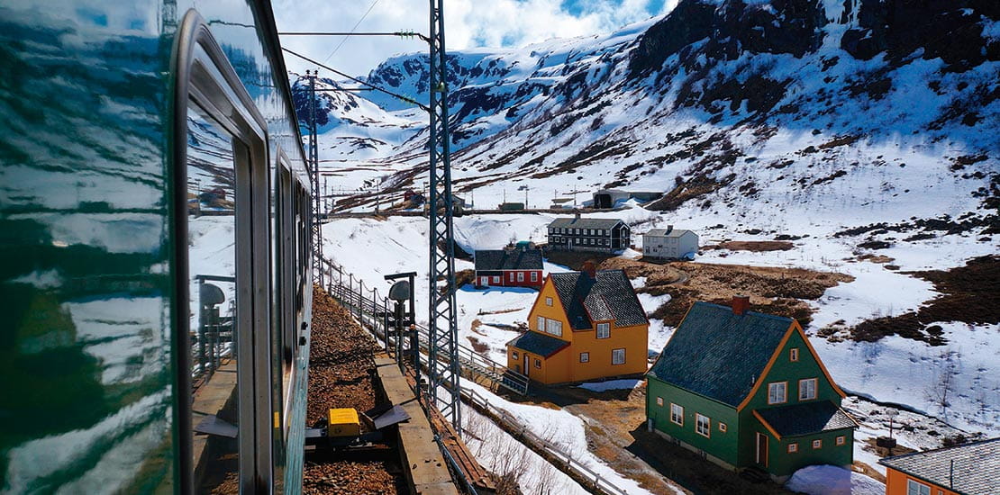 Take a scenic ride on Flåm’s railway